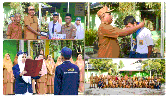 Tahun Ajaran Baru, Wawako Pimpin Upacara SMPN 3 Pariaman