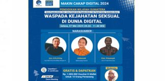Gelar Webinar di Sumatera Barat, Kominfo Ajak Waspadai Kejahatan Seksual di Dunia Digital