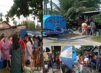 Info Perumda AM Padang, Bantuan Air Lewat Mobil Tangki Terus Berjalan Seiring Perbaikan Kebocoran