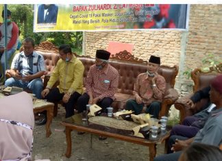 Reses I Tahun 2021 Anggota DPRD Kota Padang Zuhardi F. Latif Resmikan Kantor Pemuda