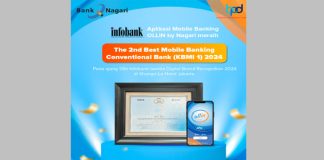 Bank Nagari Raih Penghargaan The 2nd Best Mobile Banking Bank Umum Konvensional 2024-KBMI 1