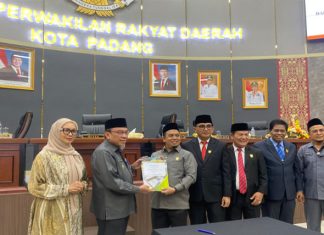 Pemko & DPRD Padang Sepakat KUA-PPAS 2026, Target PAD Tembus Rp1,126 Triliun