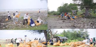 Perayaan HUT-RI Berbeda: Aksi Bersih Pantai Pasir Jambak oleh Gemilang Basamo, Eco Tuah Sakato, dan Trash 2 Move