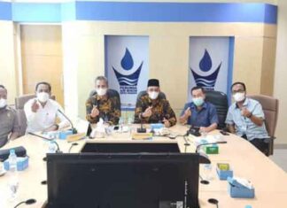 Kunjungan Komisi II DPRD Kota Padang ke Perumda AM Kota Padang terkait PPKM Darurat