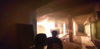 Kebakaran Di Pasar Ibuh, Kios Gudang Payung Ludes Dilalap Api