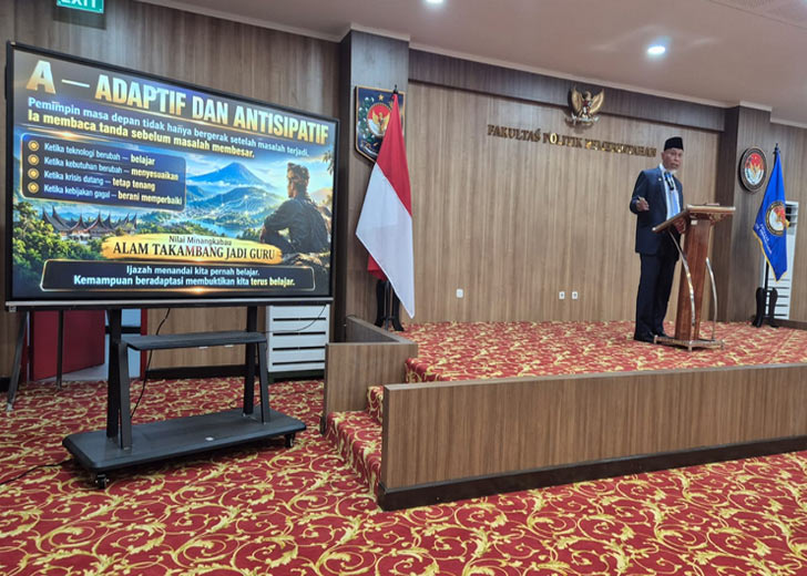 Di Hadapan Praja IPDN, Gubernur Mahyeldi Tegaskan Pengabdian Adalah Kunci Pemimpin Hebat