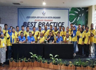 Perumda AM Kota Padang Gelar In house training BEST PRACTICE PENGELOLAAN SPAM