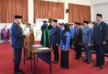 Fadly Amran Lantik Bobby Firman sebagai Kepala DP3AP2KB, Syafriadi Jadi Plt Kadis Kominfo