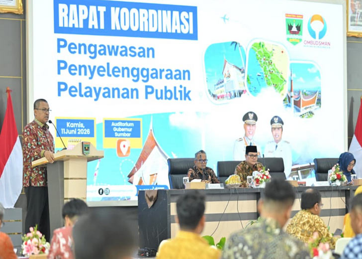 Pemprov Sumbar dan Ombudsman RI Perkuat Pengawasan Pelayanan Publik
