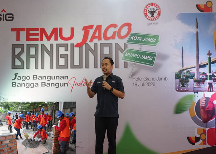PT Semen Padang Bekali 90 Jago Bangunan di Jambi dengan Sertifikasi Kompetensi