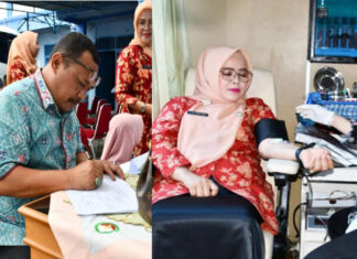 Dharma Wanita Persatuan Perumda AM Kota Padang Gelar Aksi Donor Darah