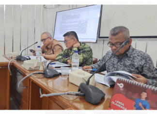 DPRD) Kota Padang melakukan rapat kerja membahas evaluasi P-APBD Kota Padang