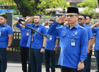 Upacara Bendera Awal Tahun 2023, Berikut Amanat Dirum Perumda AM Kota Padang