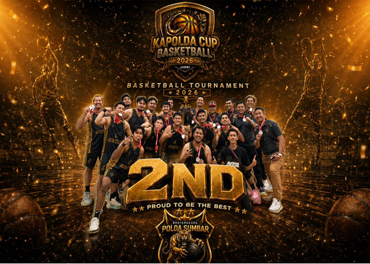 Tampil All Out, Bhayangkara Polda Sumbar Sabet Runner-Up Kejuaraan Kapolda Jambi 2026