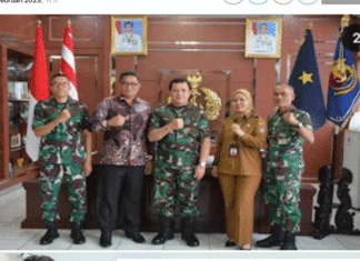 Ketua DPRD Kota Padang Syafrial Kani Kunjungi Komandan Pangkalan Utama TNI AL