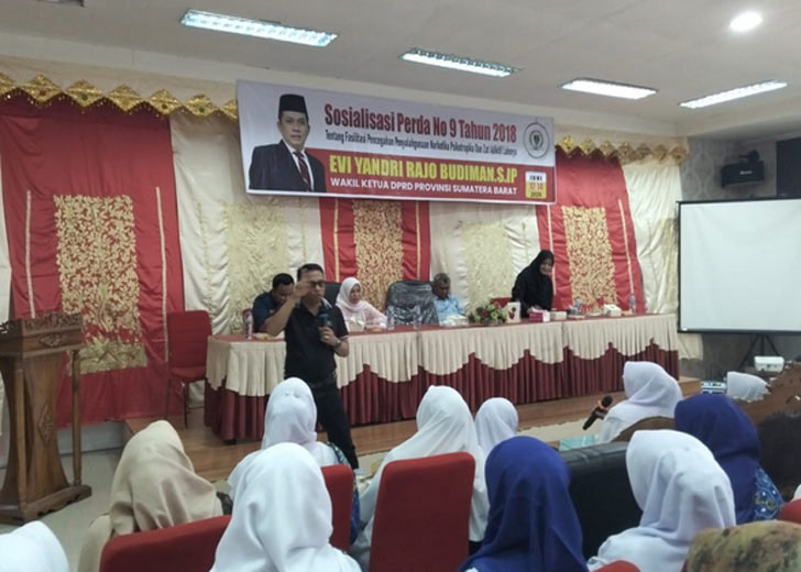Evi Yandri Sosialisasikan Perda Pencegahan Napza, Tekankan Peran Masyarakat Lawan Narkoba