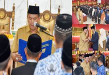 Wako Pariaman Yota Balad Lantik 54 Pejabat, Ini Pesan Tegasnya