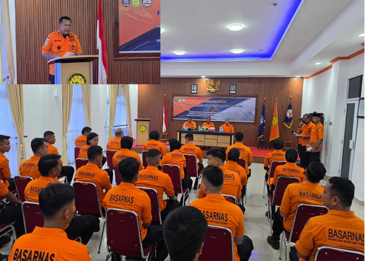 Tingkatkan Kesiapsiagaan, Kantor SAR Padang Gelar Latihan SAR di Perairan Pantai Carolina