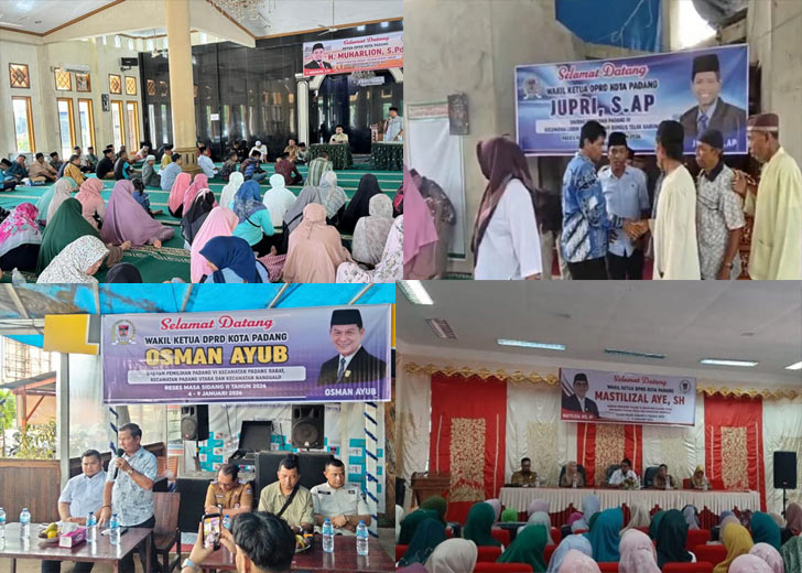 Reses Pimpinan DPRD Padang 2026, Aspirasi Warga Didominasi Masalah Banjir