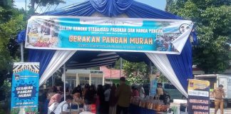 Kolaborasi dengan Bank Indonesia, Pemko Padang Gelar Pasar Pangan Murah di Padang Selatan