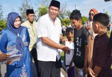Jelang Idul Fitri, Yota Balad Salurkan Santunan Dari ASN Kota Pariaman Kepada 450 Orang Anak Yatim