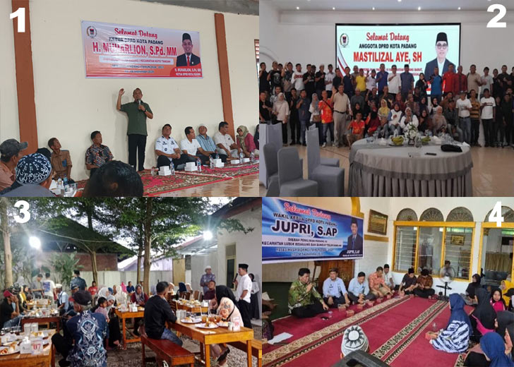 Reses Masa Sidang I Tahun 2026/2027, Empat Pimpinan DPRD Kota Padang Turun ke Dapil Serap Aspirasi Warga