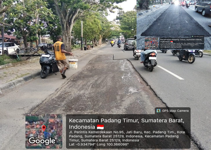 DPUPR Padang Percepat Perbaikan Jalan Rusak, Utamakan Keselamatan Warga