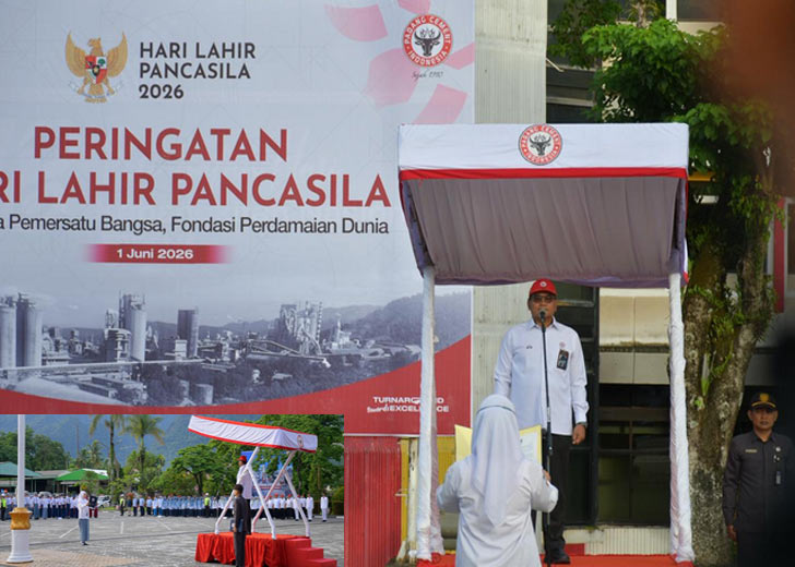 Peringati Hari Lahir Pancasila, PT Semen Padang Tegaskan Pancasila sebagai Fondasi Persatuan Bangsa dan Perdamaian Dunia
