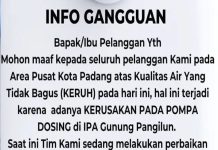 Air Keruh Akibat Pompa Dosing IPA Gunung Pangilun Rusak, Perumda AM Padang Kebut Perbaikan
