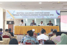 Ketua DPRD bersama Jajaran Menghadiri Asistensi Ranperda Pertanggungjawaban Pelaksanaan APBD Kabupaten Dharmasraya tahun 2023