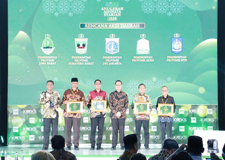 Konsisten Kembangkan Ekonomi Syariah, Sumbar Kembali Torehkan Prestasi Nasional pada Ajang Adinata Syariah 2026