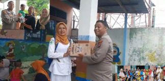 Aipda Dian Wihendro Ratno Ajak BKKBN dan Posyandu Berikan Makanan dan Susu Gratis untuk Anak di PAUD Cempaka Putih