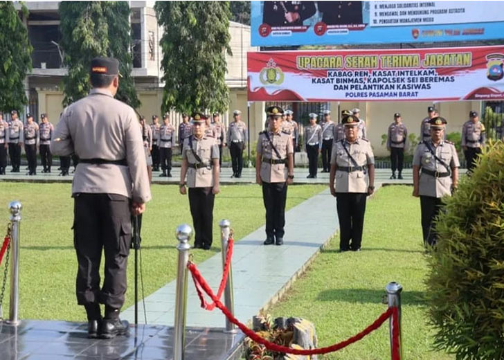 Kapolres Pasbar Rotasi Sejumlah Pejabat, Tekankan Pelayanan Prima dan Sinergi dengan Masyarakat