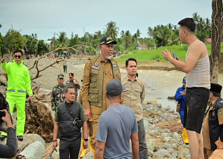 Aksi Cepat Mahyeldi Tuai Apresiasi, Penanganan Banjir Padang Berlangsung Intensif