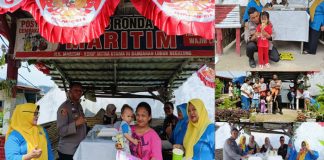 Kegiatan Sosial di Banuaran: Aipda Dian dan Tim Berikan Susu dan Makanan Sehat untuk Anak-anak