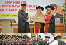 Gubernur Sumbar Beri Hadiah Laptop untuk Dua Hafizah 30 Juz di Payakumbuh