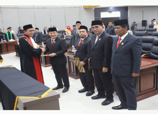 Empat Orang Pimpinan DPRD Kota Padang Masa Jabatan 2024-2029 Dilantik