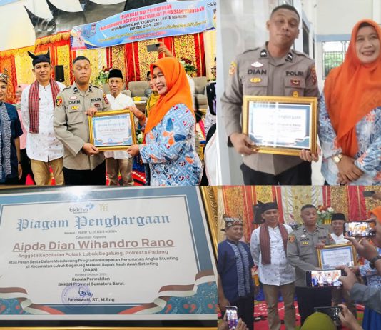 Inspiratif, Aipda Dian Wihendro Ratno Terima Penghargaan dari BKKBN SUMBAR