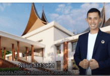 Nurul Afif Anggota DPRD Pasaman Berikan Ucapan Selamat pada HUT Ke 1 Pengcab INKANAS Pasaman