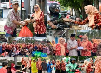 Jumat Berkah, DWP Perumda Air Minum Kota Padang Bagikan 500 Nasi Kotak