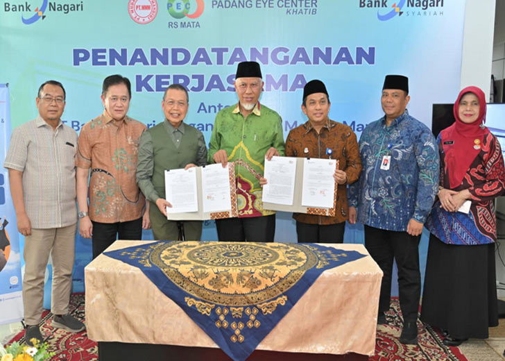 Kolaborasi Bank Nagari–Padang Eye Center Capai Rp140 Miliar, Mahyeldi Apresiasi Sinergi Daerah
