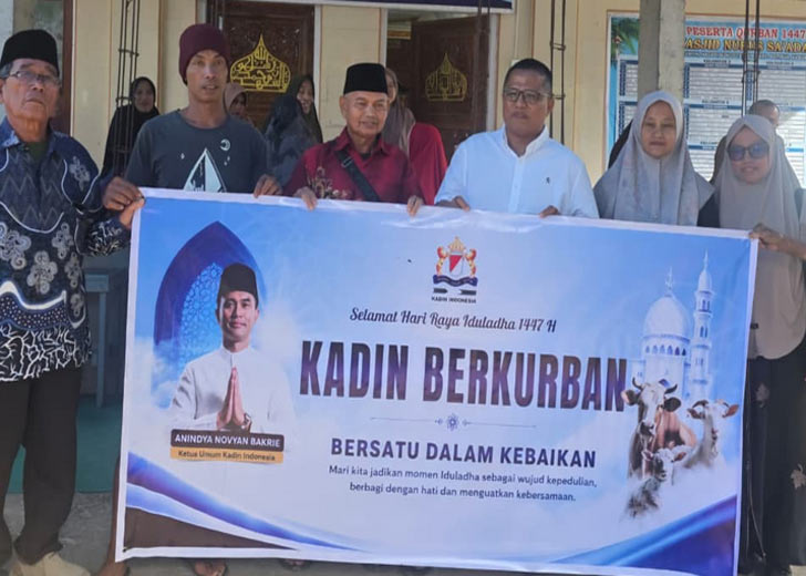 Kadin Sumbar Salurkan Bantuan Kurban dari Kadin Indonesia untuk Masyarakat dan Penyintas Bencana