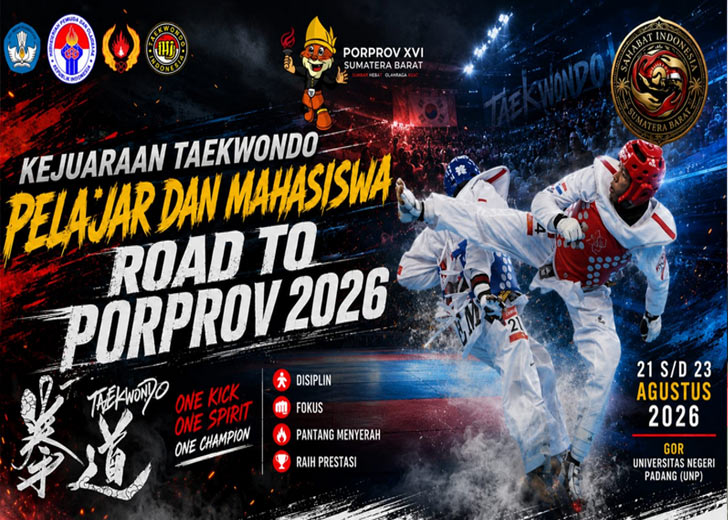 Kejuaraan Taekwondo Sumbar Jadi Jalan Menuju Porprov 2026