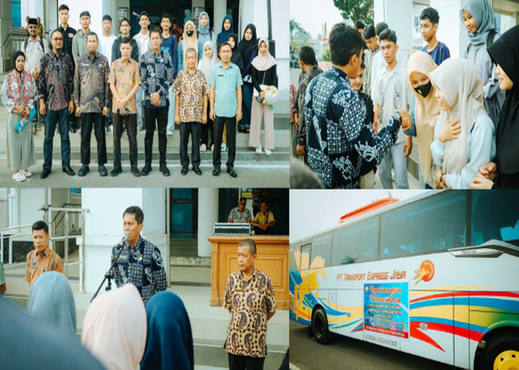 14 Mahasiswa Saga Saja Plus Pariaman Dilepas Kuliah ke Pulau Jawa