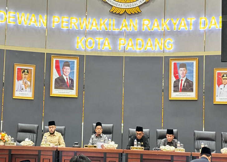 DPRD Padang Gelar Paripurna Bahas Pendapat Akhir Fraksi soal Pajak Daerah