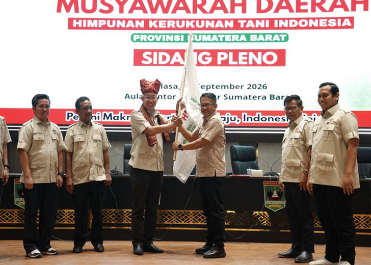 Evi Yandri Rajo Budiman Resmi Pimpin HKTI Sumbar Periode 2026–2031