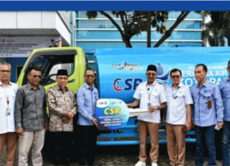 Perumda Air Minum Kota Padang Terima Bantuan Mobil Tangki Air dari Bank Nagari