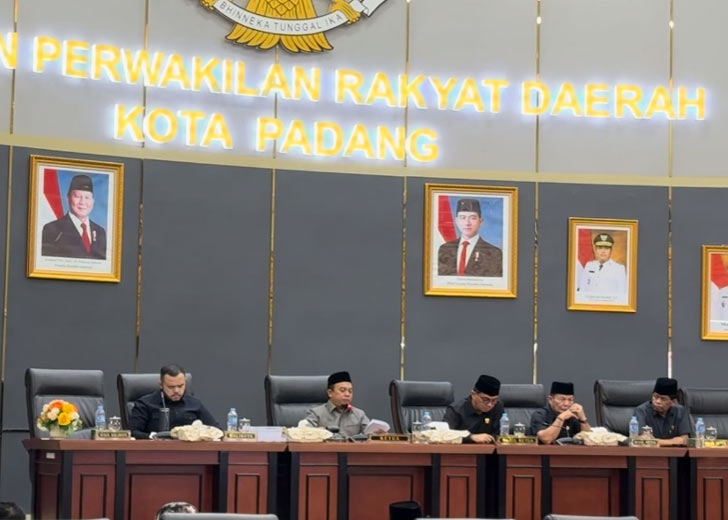 DPRD Kota Padang Mulai Bahas Ranperda Perubahan APBD 2026, Nilainya Tembus Rp3,21 Triliun
