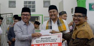 Safari Ramadan, Semen Padang Salurkan Rp22,5 Juta untuk MDA dan Masjid