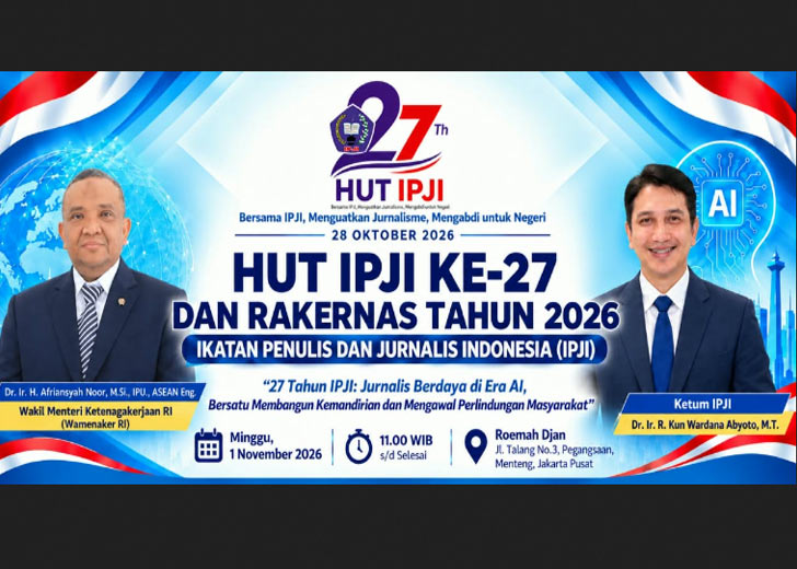 Sumbar Utus Anul Zufri dan Naufal Zahtian Rakernas Wartawan IPJI